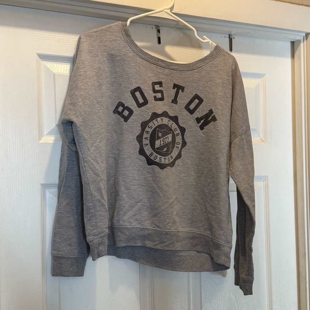Gray Boston Varsity Club Women's lightweight Sweatshirt